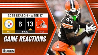 Steelers x Browns: Game Reactions - Steelers Suck! Browns Halt Steelers Playoff Hopes