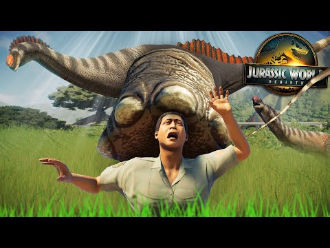 NEW TITANOSAURUS BREAKOUT VS REBIRTH DINOSAURS!!! - Jurassic World Evolution 2 (Rebirth Mods)