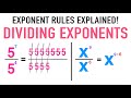Dividing Exponents with the Same Base