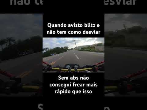 Passando na blitz sem desviar