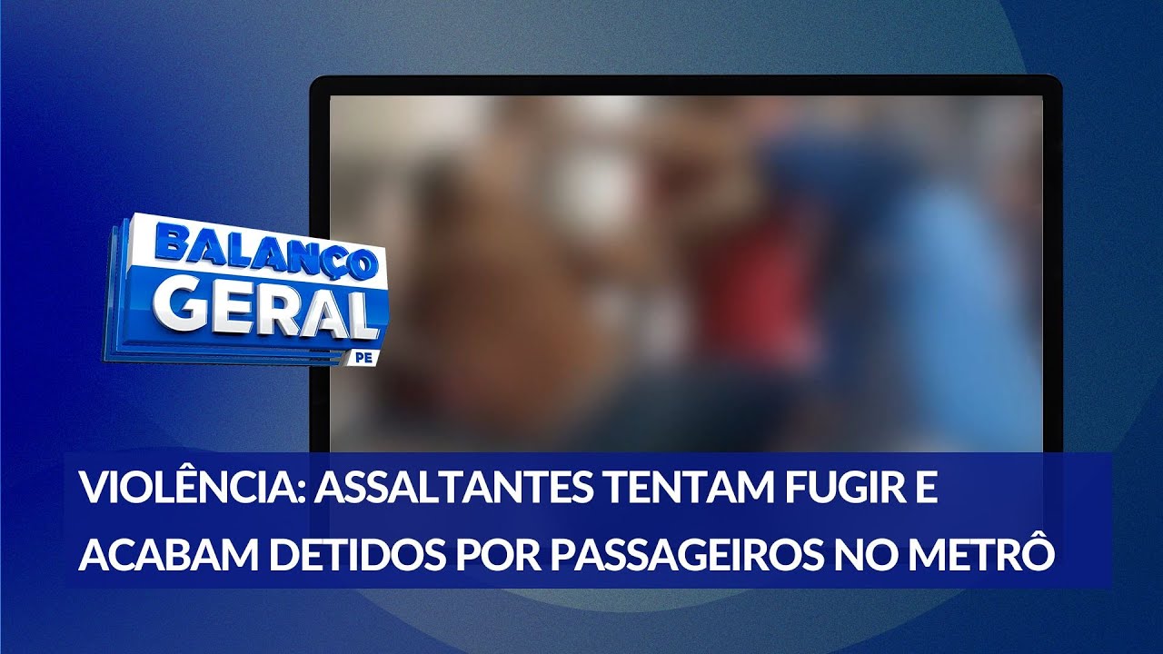 Assaltantes tentam fugir e s&atilde;o detidos por passageiros na Esta&ccedil;&atilde;o Werneck