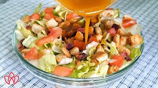 Salada Crocante com Molho de Mostarda e Mel | Tathi Calicchio