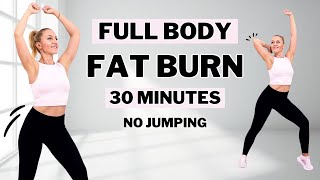 🔥30 Min FULL BODY FAT LOSS🔥All Standing + No Jumping HIIT🔥No Repeat 🔥No Equipment🔥