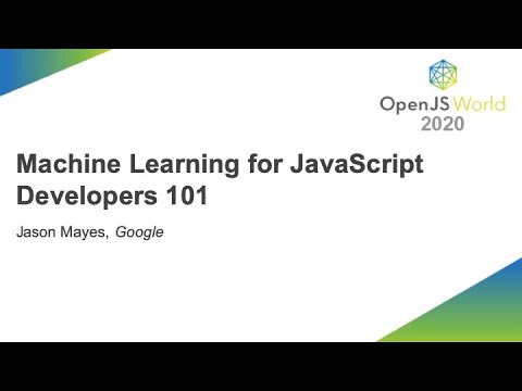 Machine Learning for JavaScript Developers 101