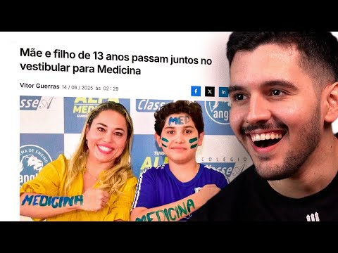 MÃE e FILHO de 13 ANOS são aprovados em MEDICINA
