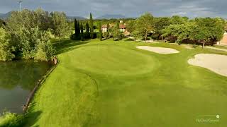 Hole 18 - Golf & Country Club Le Pavoniere, Prato, Florence, Tuscany, 18 holes golf course