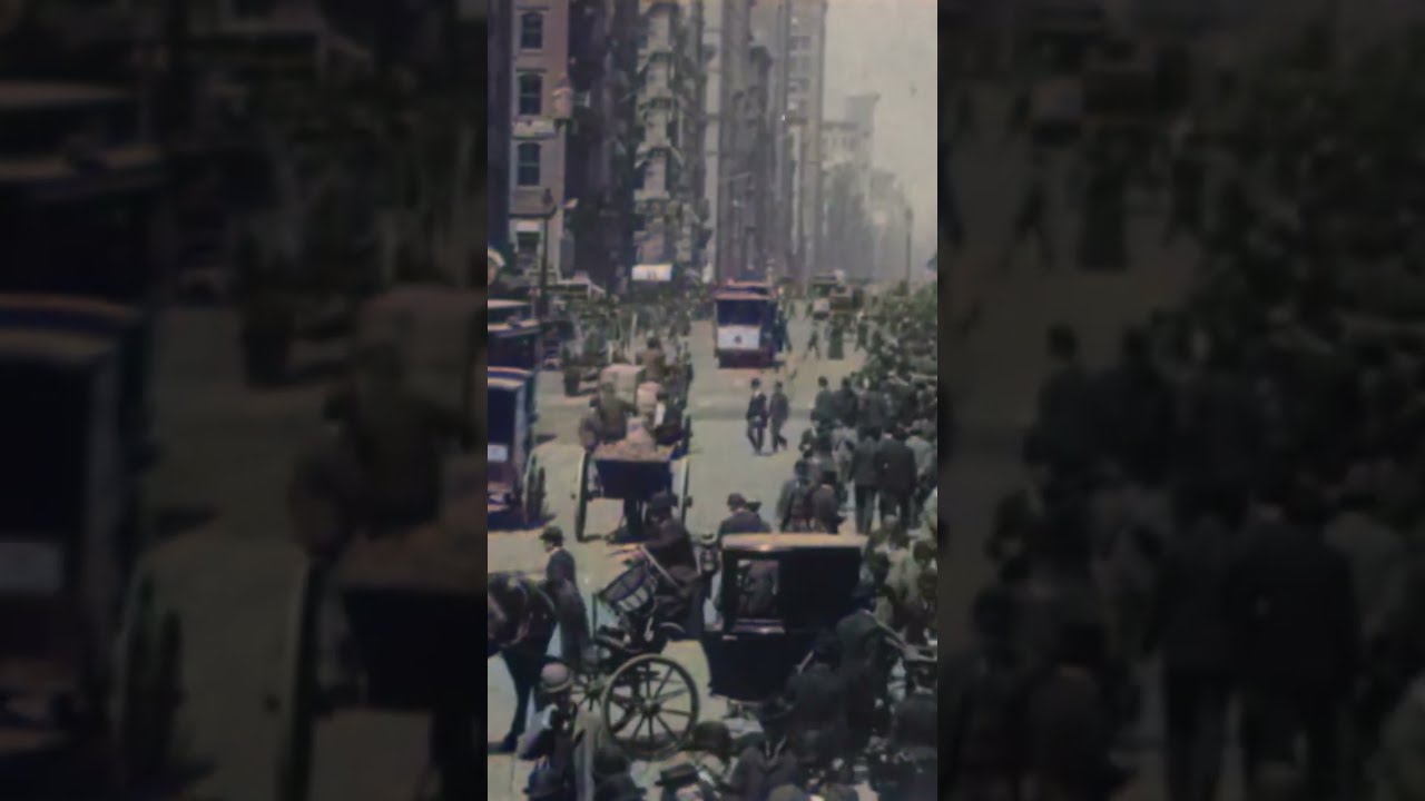 New York City in 1903 – Restored Old Footage