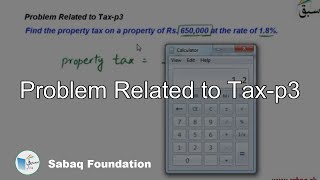 Problem Related to Tax-p3