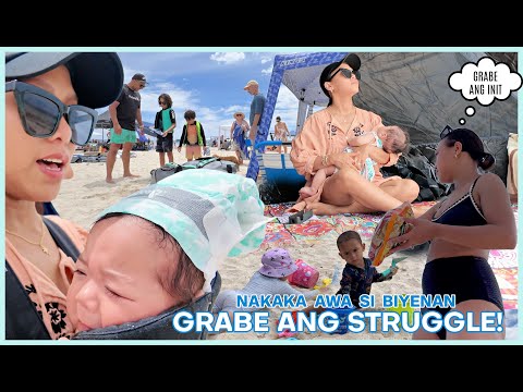 NAG BEACH KAMING LAHAT! GRABE ANG STRUGGLE! KAWAWA SI BIYENAN! ❤️ | rhazevlogs