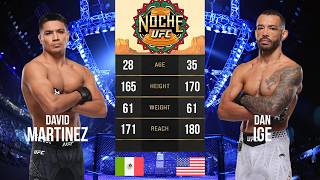 DAVID MARTINEZ vs DAN IGE FULL FIGHT NOCHE UFC