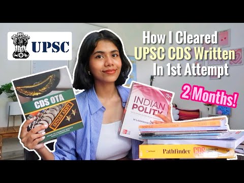 My UPSC CDS Strategy + Booklist to Qualify Written in 1st Attempt 📚 No Coaching & 2 Months Study✨