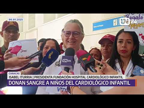 Jornada de donación de sangre a niños del Cardiológico Infantil en Caracas