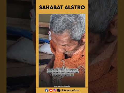 KAKEK UMUR 90 TAHUN Sehari-hari Cuman Makan Nasi Dicampur Air, Karena Cuman itu Yang Sanggup ia Beli