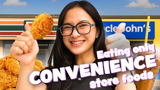 Eating ONLY Convenience Store Food for a DAY! | Clouie Dims