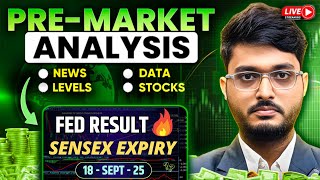 18 Sept Live Prediction Today | Nifty Bank nifty Option Trading Live Today | Live stock market news