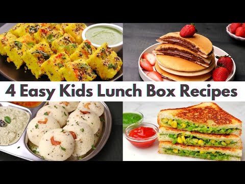 4 Easy & Tasty Recipes For Kids Lunch Box | Yummy Lunch Box Recipes for Kids