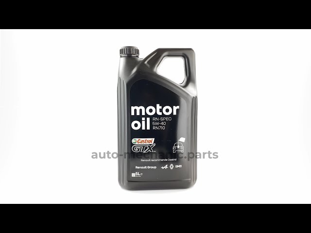 Моторна олива RENAULT Castrol GTX RN-Spec RN710 5W-40, 5 літрів, відео - інтерент-магазин Auto-Mechanic