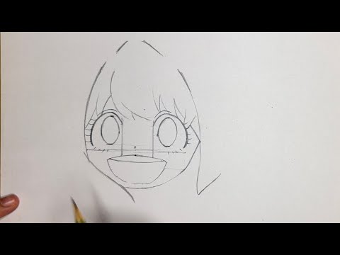 How to draw Anya [slow tutorial] from spy x family anime