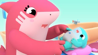 Baby Shark, você precisa TROCAR sua FRADA suja! Fede! - Canções de hábitos saudáveis para crianças