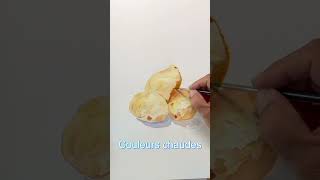 Aquarelle facile #1 | Pomme de terre à l'aquarelle 🥔