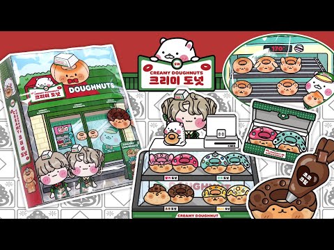 🍩달콤 크리미 도넛 가게🍽️DIY 스퀴시북❤️