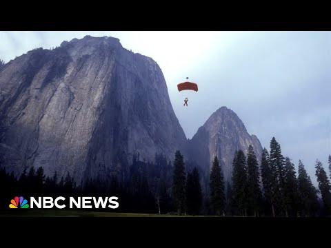 YouTube video thumbnail: Park Rangers Cracking Down on Illegal Base Jumping at Yosemite Amid Government Shutdown
