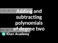 Subtracting and Simplifying Polynomials