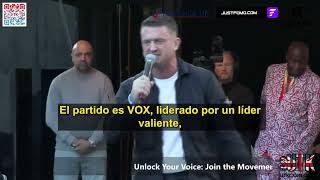 Intervención de Abascal en las movilizaciones del Reino Unido. ¿Qué opináis?