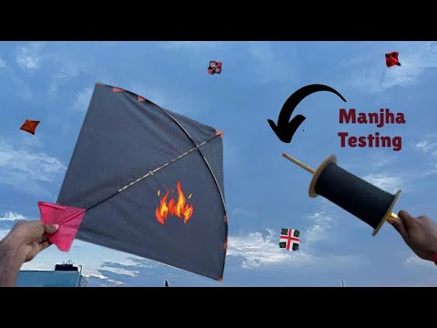 New Manjha testing video | kite fighting from roof | kite fighting |
