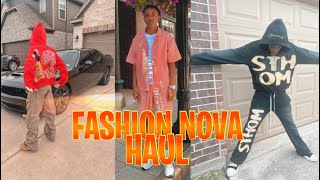 TALAN DOES A FASHION NOVA MENS TRY ON HAUL🔥