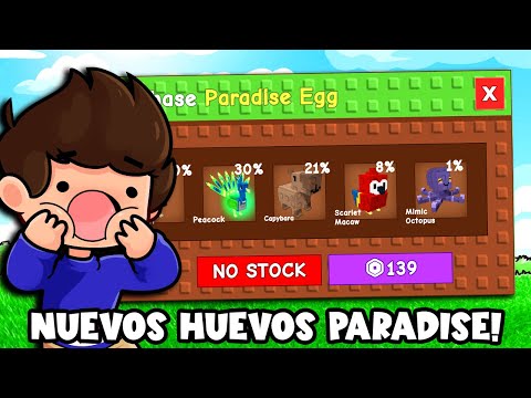 ME LLEVO UNA SORPRESA ABRIENDO HUEVOS PARADISE en GROW A GARDEN de ROBLOX!!!