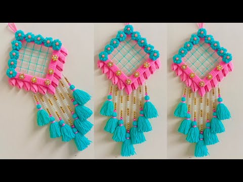 Easy & Beautiful Wall Hanging Craft Using Woollen Thread | Woollen Craft Wall Hanging | Yarn Craft