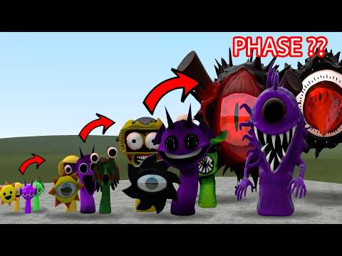 EVOLUTION OF SPRUNKI ALL PHASES In Garry's Mod!