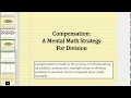 Compensation Method in Division