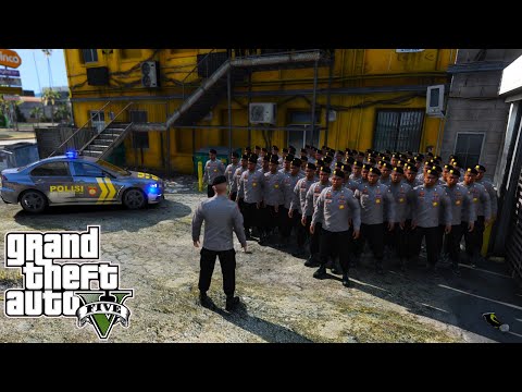 Polisi Grebek Markas Judi Dan Narkoba Besar Besaran || GTA 5 Mod Polisi Indonesia