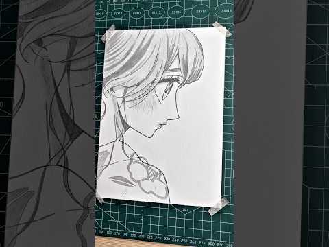 How to Draw Anime Girl Side Profile ✏️✨#howtodraw #creativeart #メイキング #drawing #shorts