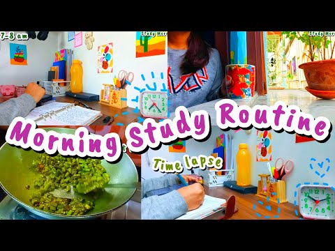 Morning Study Routine 🌞 | A Productive Day In My Life 📝 | Study Vlog | Study More