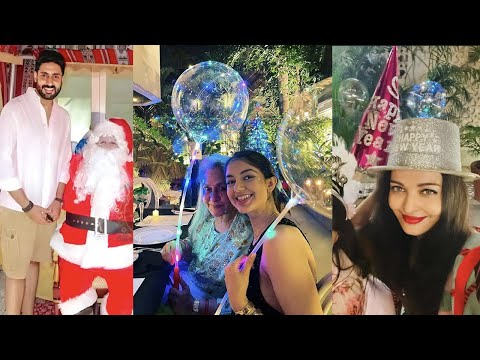 Aishwarya Rai,Aaradhya Bachchan,Abhisekh,Jaya bachchan's grand Christmas Celebration & New year