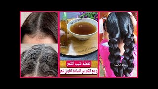 ️ عالجت الشيب والتساقط من أول استخدام! 🤯 بمكون 1 فقط👌وصفة جبارة لازم تجربيها