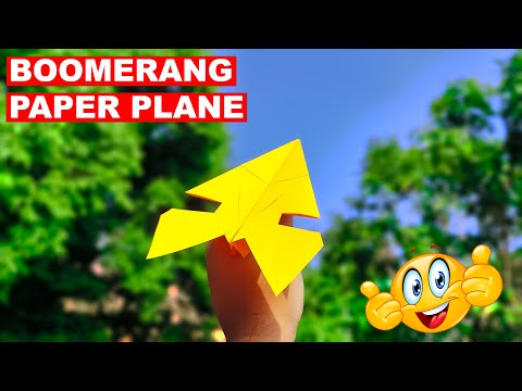 Folding a boomerang paper plane, 100% of you did it wrong