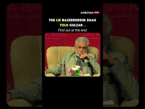 Naseeruddin Shah wrote this to Gulzar for Mirza Ghalib. Full episode here ๐๐๐ #shorts #indiancinema