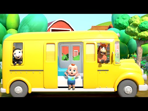 Las Ruedas del Bus de los Animalitos | Canciones Infantiles | GoBooBoo en Español