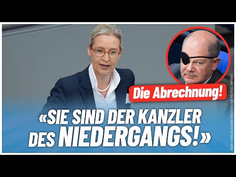 "Sie sind der Kanzler des Niedergangs!" - Alice #Weidel - #AfD