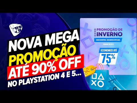 CORRE! NOVA PROMOÇÃO BRUTA De INVERNO PLAYSTATION, NOVA MEGA PROMOÇÃO ATÉ 90% NO PS4 E PS5! SÓ JOGÃO