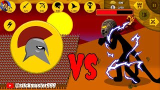 ULTIMATE POWER OF GIANT LEADER VS ARMY 9999 SPEARTON MAX ICONS | STICK WAR LEGACY | STICK MASTER