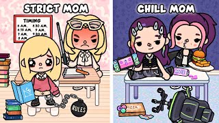 Strict Mom ⏰ vs Chill Mom 💅 Whose Daughter Is Happier? | Toca Boca Life Story