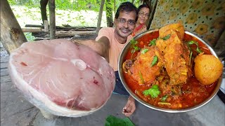 ৮ কেজি ওজনের শিমুল মাছ কেটে রেসিপি এইভাবে বানালে ঠাকুমাও চেয়ে খাবে | Big Fish Recipe |Village Cook