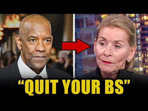 Judge Judy TRIES TO SHAME Denzel Washington on Live TV — His Stone-Cold Reply Went Viral.