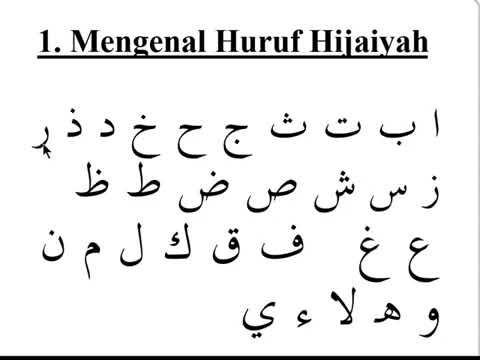 BELAJAR HURUF HIJAIYAH - CARA MUDAH BELAJAR QURAN -ARIRKM/ ARI TAJWID -  ARIRKM - 0812-8287-881