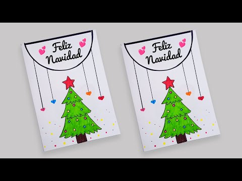 🎄Como hacer una tarjeta para Navidad🎄 DIY Tarjetas para Navidad hecha a mano | Christmas Card